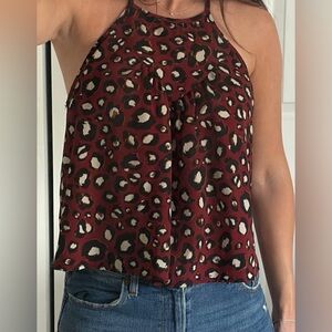 Animal Print Tank Top, Size Medium